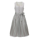 Oktoberfest Beige Retro Dirndl Dress with Apron - Retrorobe