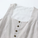 Oktoberfest Beige Retro Dirndl Dress with Apron - Retrorobe