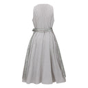 Oktoberfest Beige Retro Dirndl Dress with Apron - Retrorobe