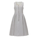 Oktoberfest Beige Retro Dirndl Dress with Apron - Retrorobe