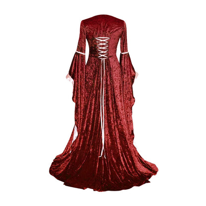 Robe de cour médiévale en velours 