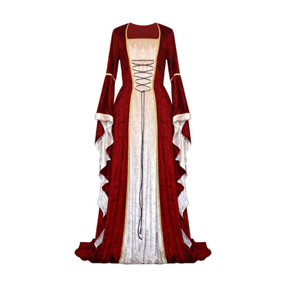Robe de cour médiévale en velours 
