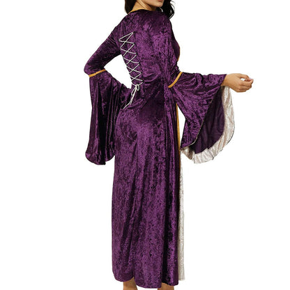 Robe de cour médiévale en velours 