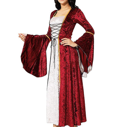 Robe de cour médiévale en velours 