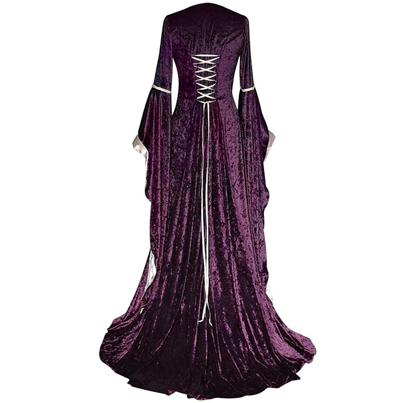 Robe de cour médiévale en velours 