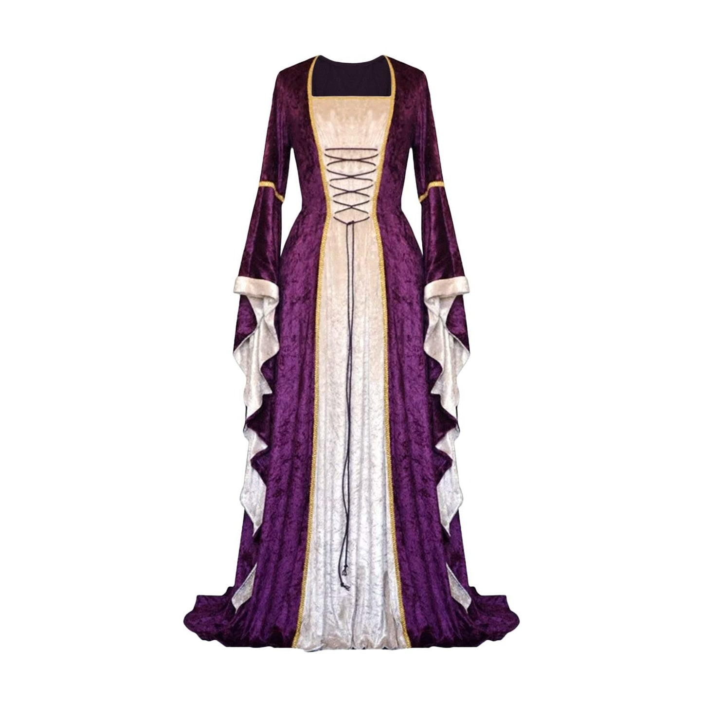 Robe de cour médiévale en velours 