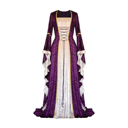 Robe de cour médiévale en velours 