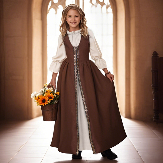 Viking Style Girls Medieval Renaissance Dress