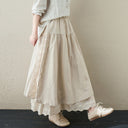 Medieval Two Layer Linen Skirt - Retrorobe
