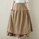 Medieval Two Layer Linen Skirt - Retrorobe