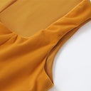 Oktoberfest Orange Vintage Dirndl Dress with Beige Apron - Retrorobe