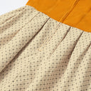 Oktoberfest Orange Vintage Dirndl Dress with Beige Apron - Retrorobe