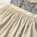 Oktoberfest Apricot Elegant Dirndl Dress with Blouse & Apron - Retrorobe