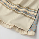 Oktoberfest Apricot Elegant Dirndl Dress with Blouse & Apron - Retrorobe