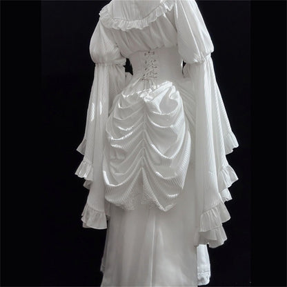 Retro Punk & Gothic Style Dress Set Two Piece Design