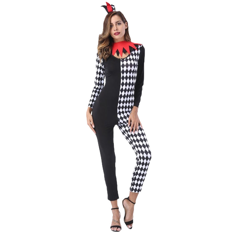 Clown Halloween Costume Full Body Suit