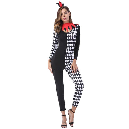 Clown Halloween Costume Full Body Suit