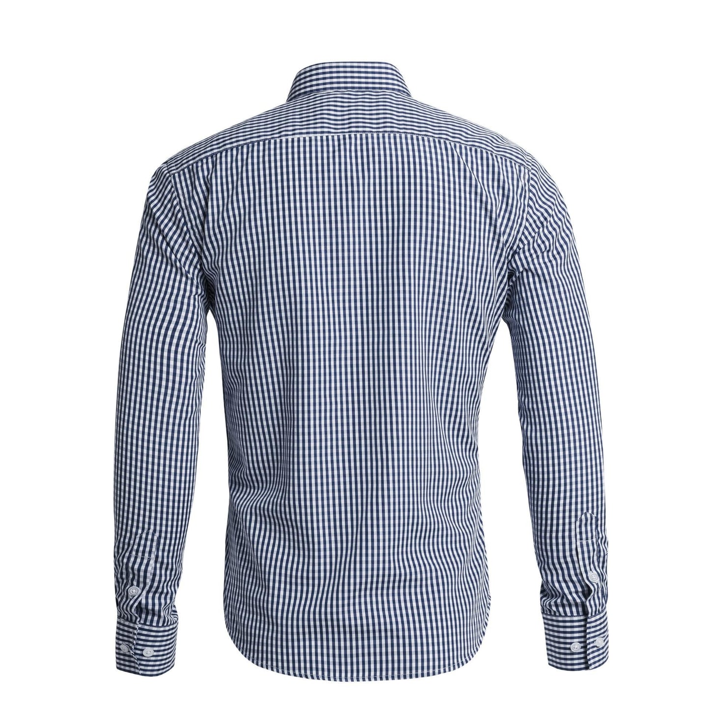 Men's Oktoberfest Bavarian Plaid Long Sleeve Shirt