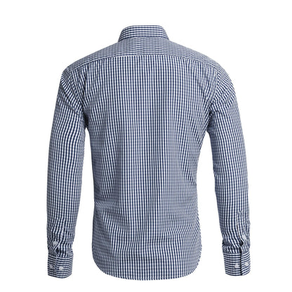 Men's Oktoberfest Bavarian Plaid Long Sleeve Shirt