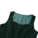 Oktoberfest Women's Dark Green Dirndl Dress with Apron - Retrorobe