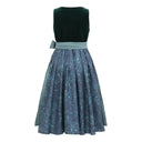 Oktoberfest Women's Dark Green Dirndl Dress with Apron - Retrorobe