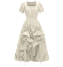 Ruffled Retro Style Women's Medieval Renaissance Dress - Retrorobe