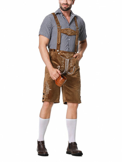 Oktoberfest Lederhosen Outfit with Shirt