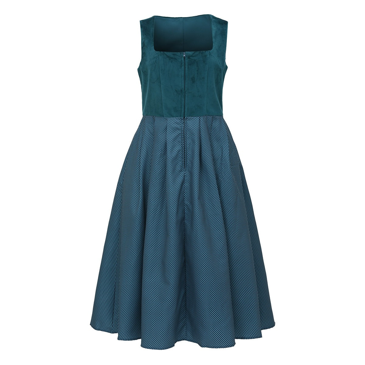 Oktoberfest Women's Deep Green Dirndl Dress with Apron