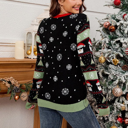 Christmas Trees Llama Ugly Christmas Sweater