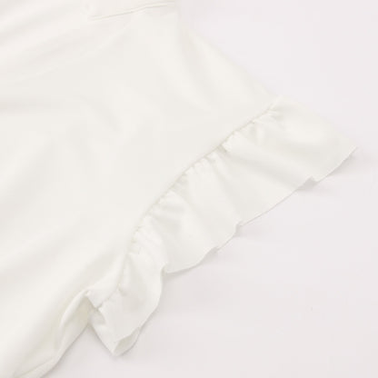 Women’s Oktoberfest Dirndl Blouse with Ruffle Sleeves