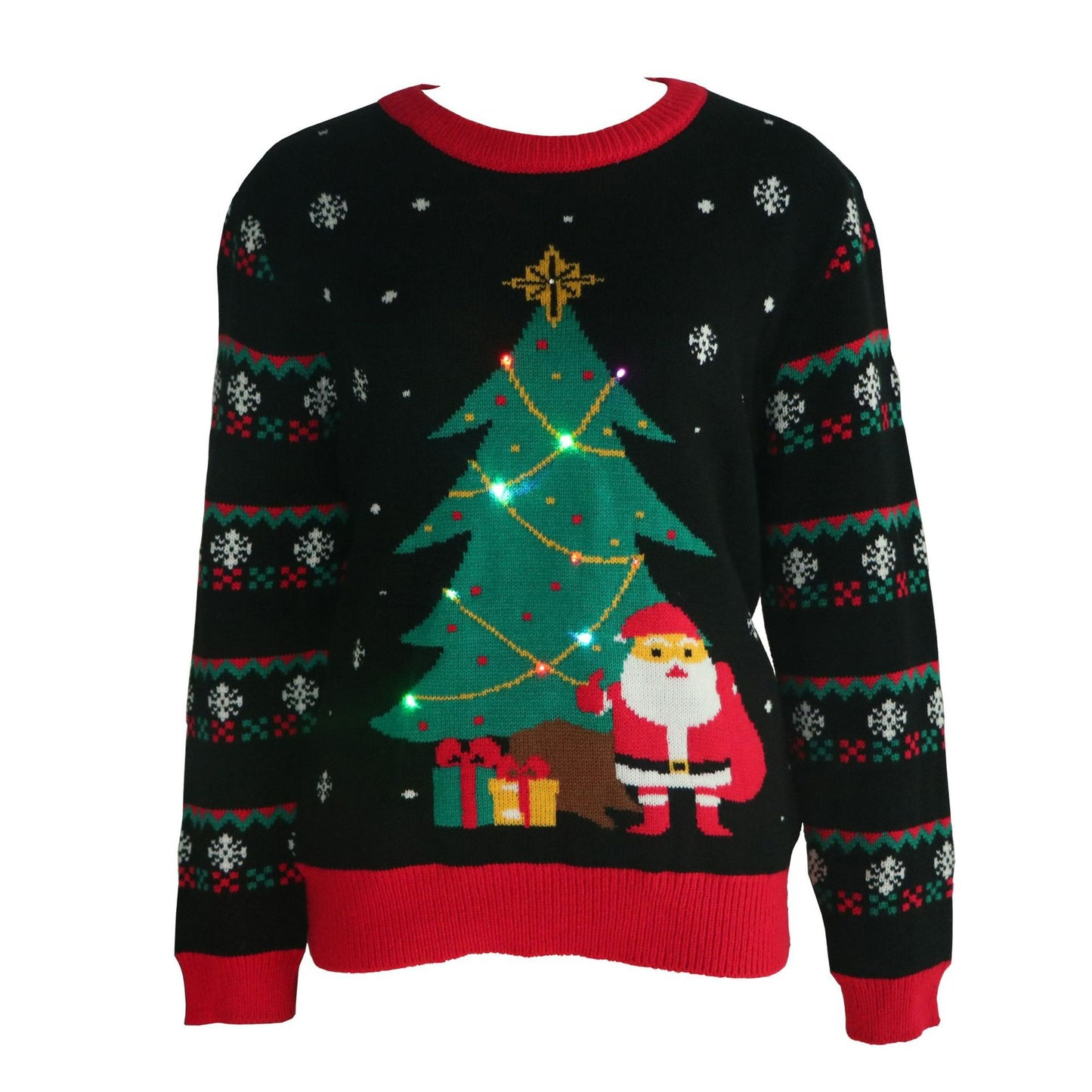 Christmas Trees Light-up Ugly Christmas Sweater