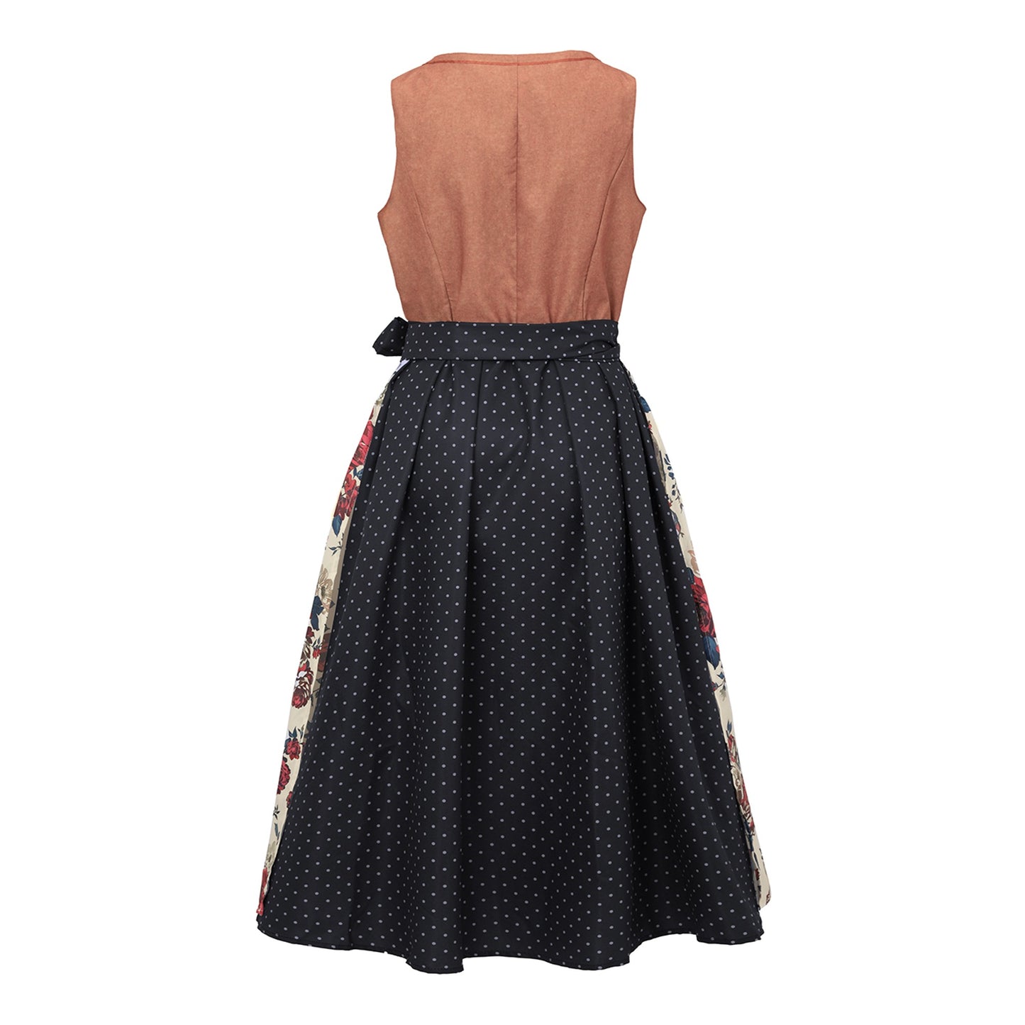 Oktoberfest Women's Pink Dirndl Dress with Polka Dot Apron