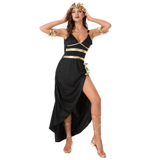 Greek Goddess Black Dress