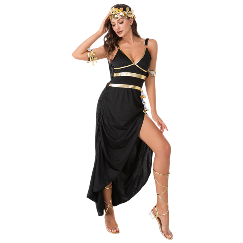 Greek Goddess Black Dress
