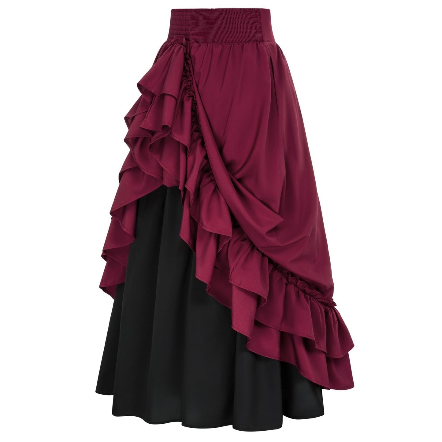 Mittelalterlicher Renaissance-Maxirock im Punk- und Gothic-Stil 