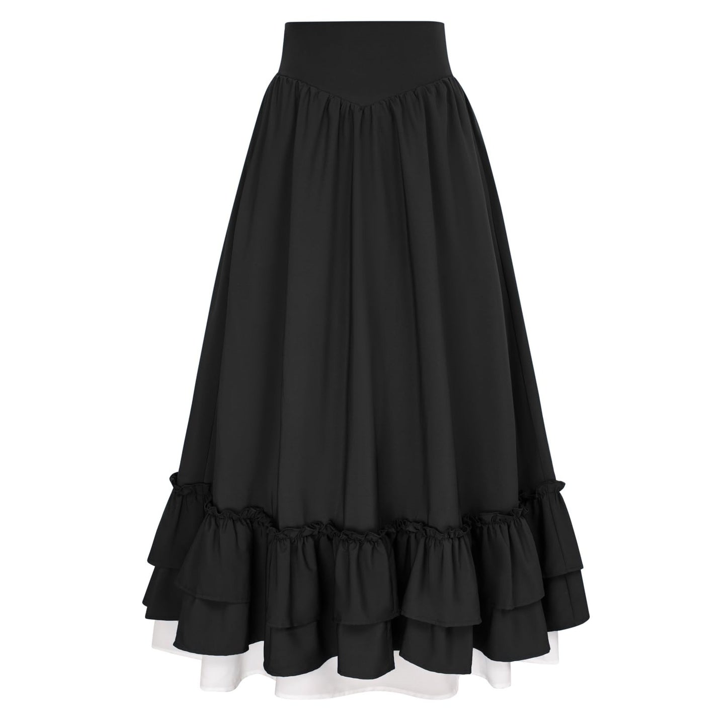 Mittelalterlicher Renaissance-Maxirock im Punk- und Gothic-Stil 