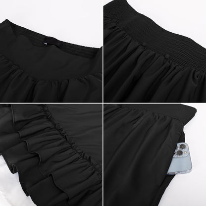 Mittelalterlicher Renaissance-Maxirock im Punk- und Gothic-Stil 