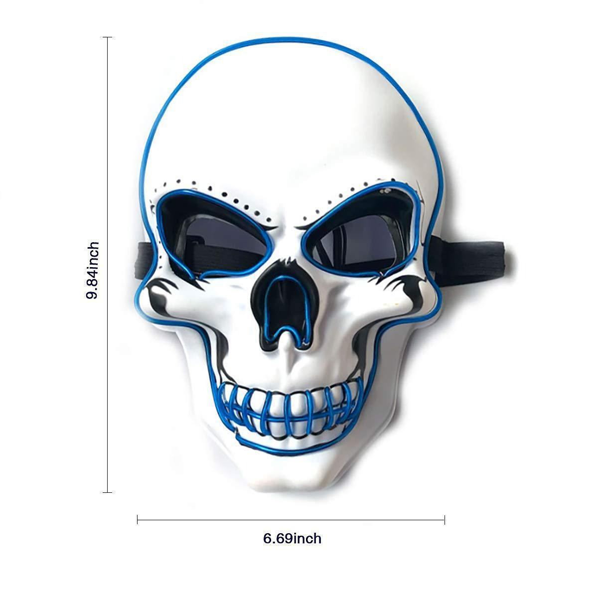 Skull Skeleton LED Mask