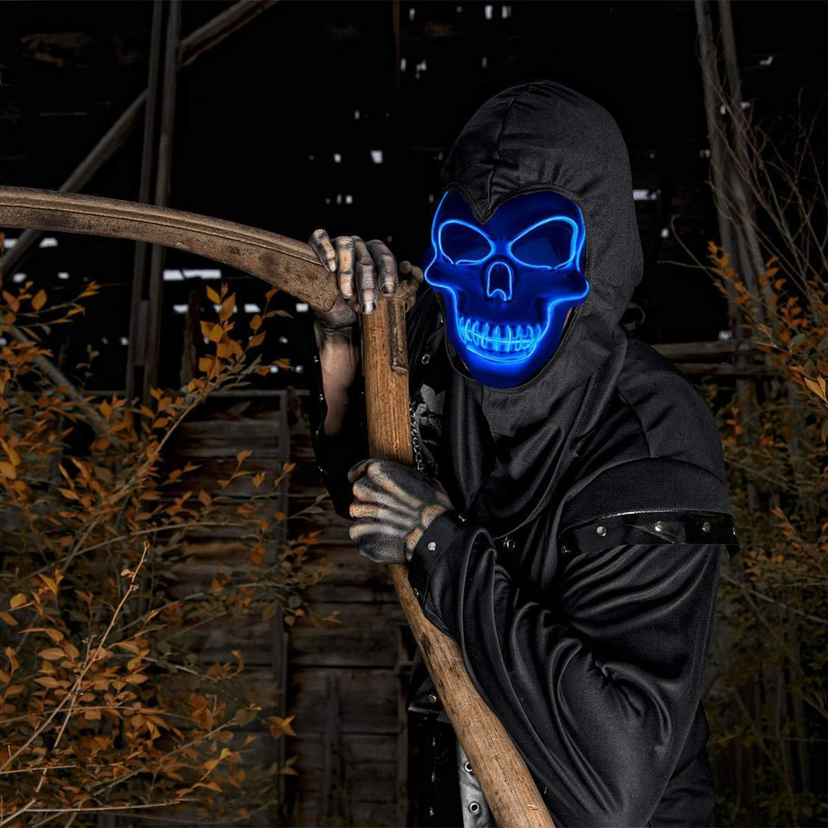 Skull Skeleton LED Mask