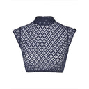 Women's Oktoberfest Navy Lace Dirndl Blouse - Retrorobe