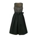 Oktoberfest Grey Traditional Dirndl Dress with Apron - Retrorobe