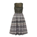 Oktoberfest Grey Traditional Dirndl Dress with Apron - Retrorobe