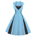 Contrast Polka Grace Midi Dress