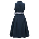 Oktoberfest Blue Vintage Dirndl Dress with Apron - Retrorobe