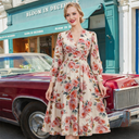 Rose Bloom Grace Midi Dress