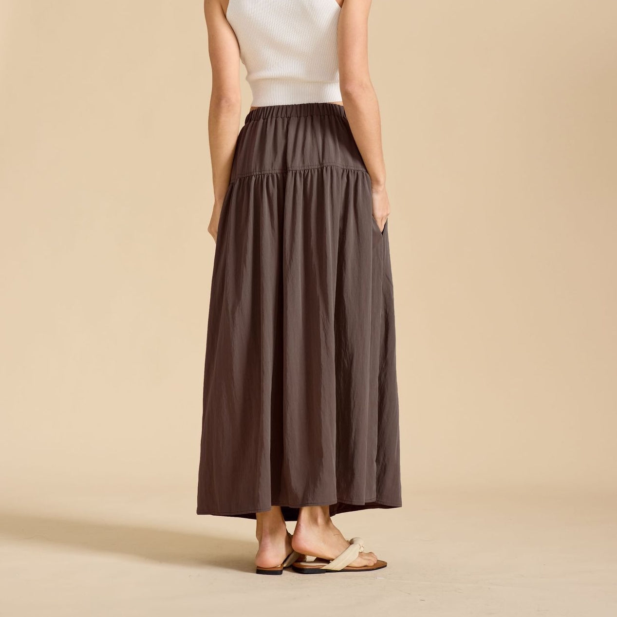 Maxirock mit hoher Taille im Renaissance-Stil