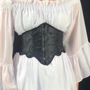 Victorian Underbust Jacquard Girdle Bustier - Retrorobe