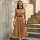 Peter Pan Collar Grace Midi Dress