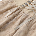 Oktoberfest Apricot Vintage Dirndl Dress with Apron - Retrorobe