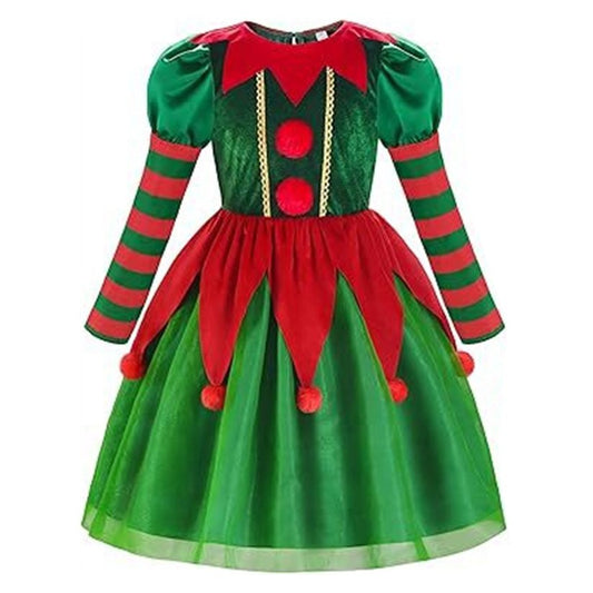 Girl's Santa's Little Helper Elf Costume